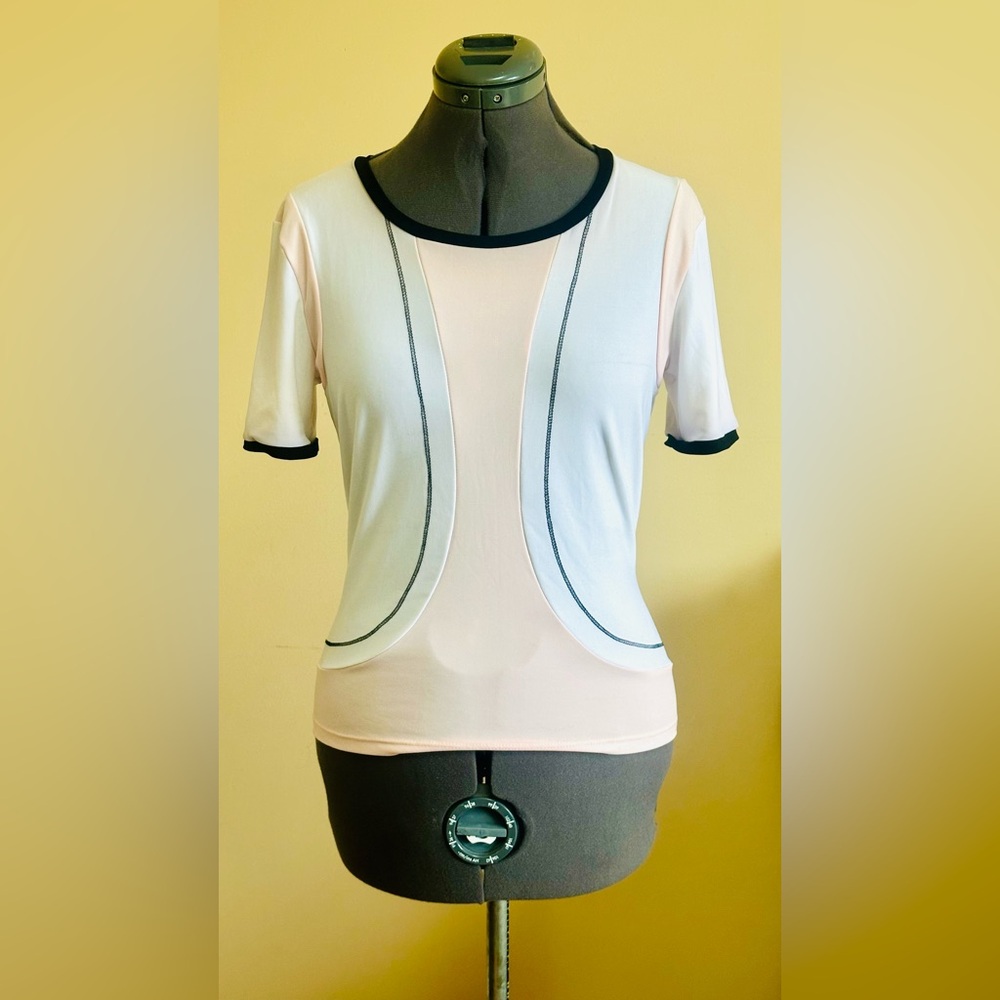 🏆4/$30 NWOT Zokai Women's Pink and Black Top